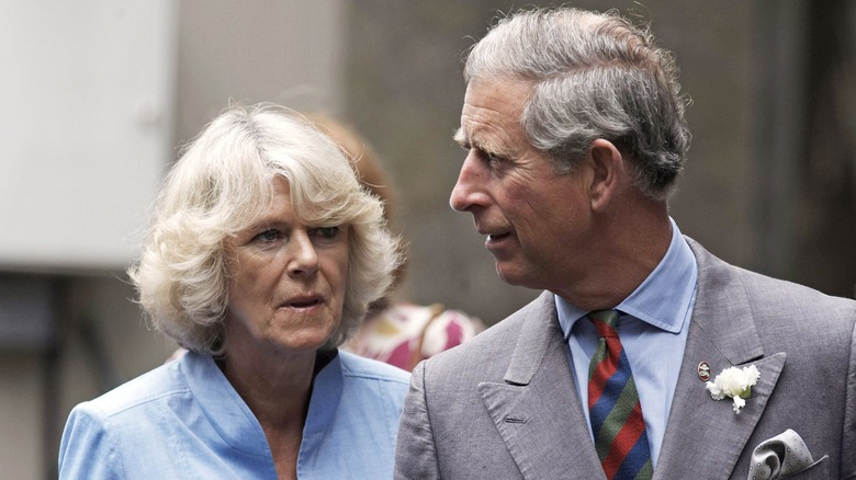 Camilla and Charles talking