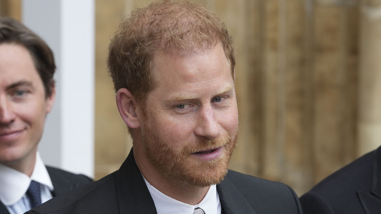 Prince Harry at the coronation 