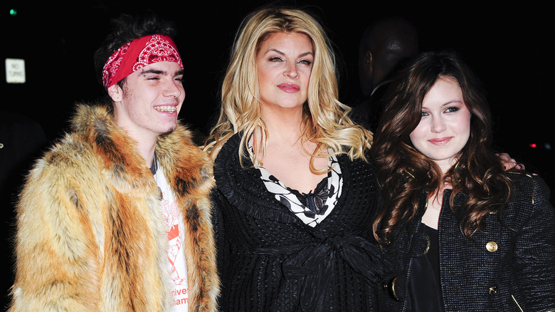 Kirstie Alley and her two children