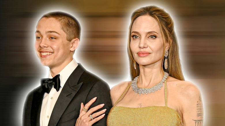 Knox Jolie-Pitt and Angelina Jolie