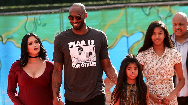 Vanessa and Kobe Bryant with their family