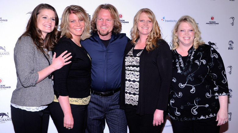 Kody Brown with ex-partners and wife