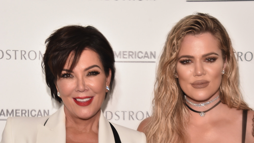 Kris Jenner and Khloe Kardashian smiling together