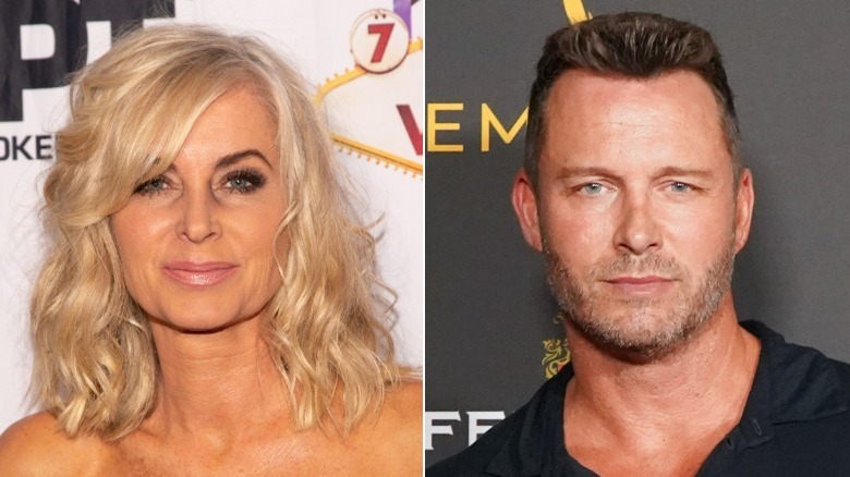 Eileen Davidson and Eric Martsolf pose for pictures