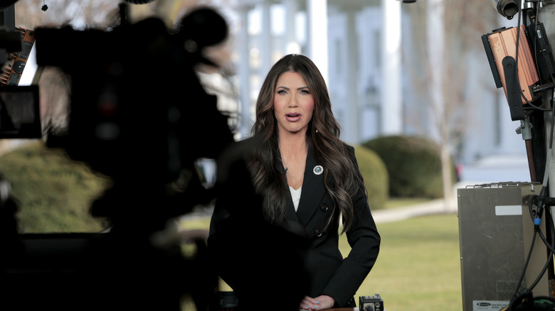 Kristi Noem on camera