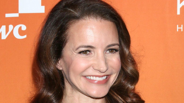 Kristin Davis smiling at an event