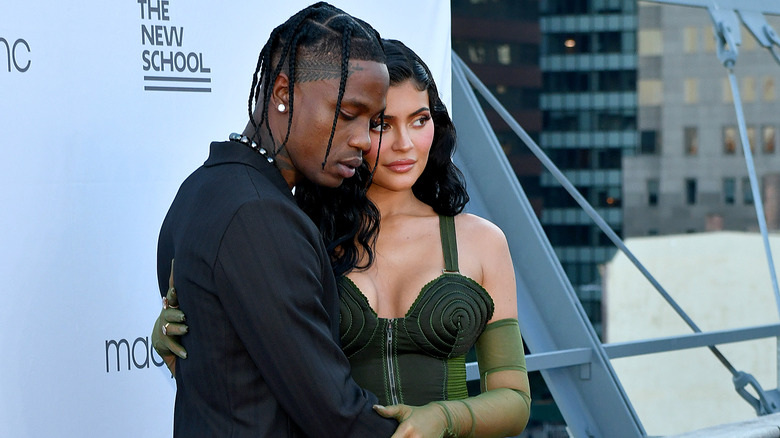 Kylie Jenner and Travis Scott on the red carpet