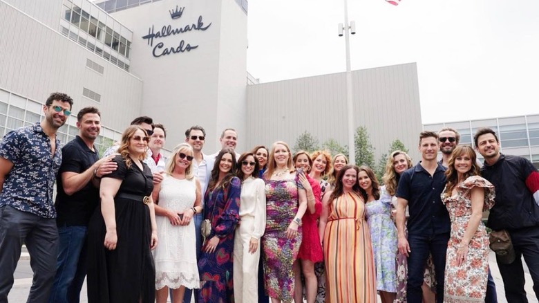 Hallmark stars at Hallmark Headquarters in Kansas City