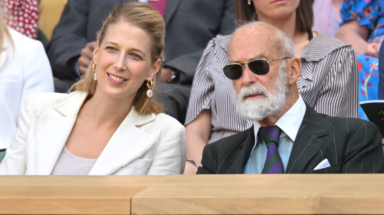 Lady Gabriella Kingston with Prince Michael of Kent