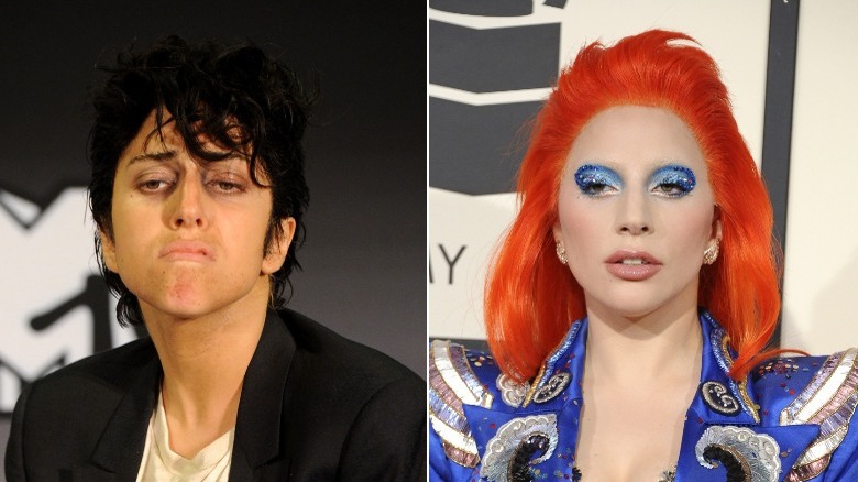 Lady Gaga poses in 2011 and 2016