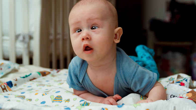 A baby with esotropia