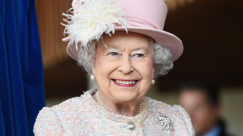 Queen Elizabeth II smiling