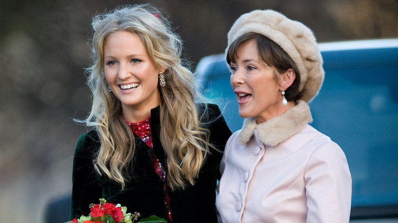 Lady Melissa Trafelet and her mother dressed up