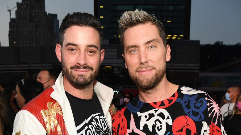 Lance Bass and husband Michael Turchin. 