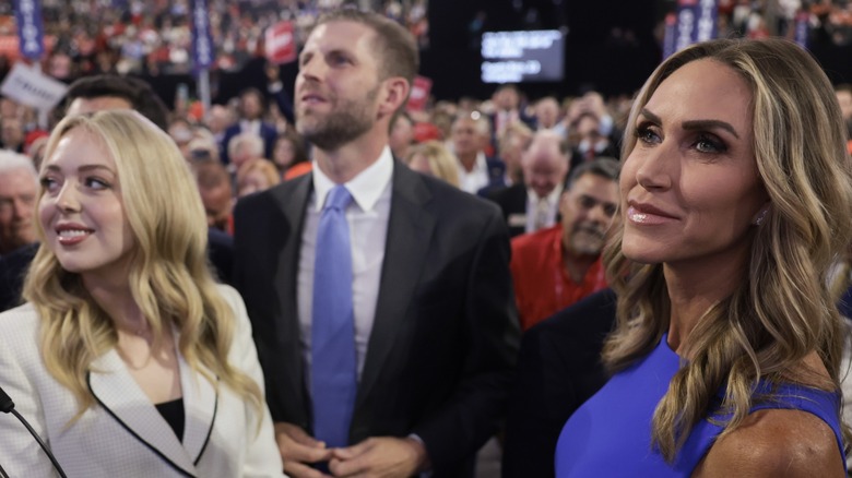 Tiffany Trump, Eric Trump, Lara Trump smiling