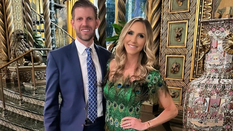 Eric Trump and Lara Trump at Mar-A-Lago