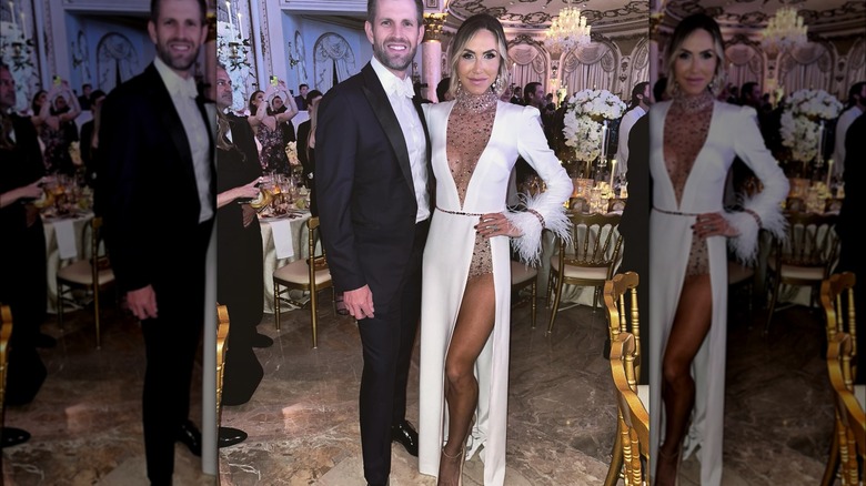 Eric and Lara Trump pose at New Year's Eve party