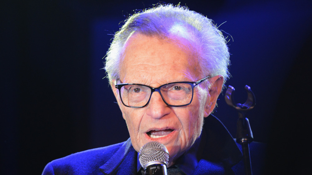 Larry King at the Grammys' Soiree
