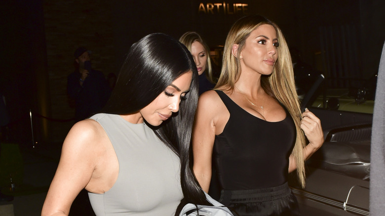 Larsa Pippen and Kim Kardashian at award show