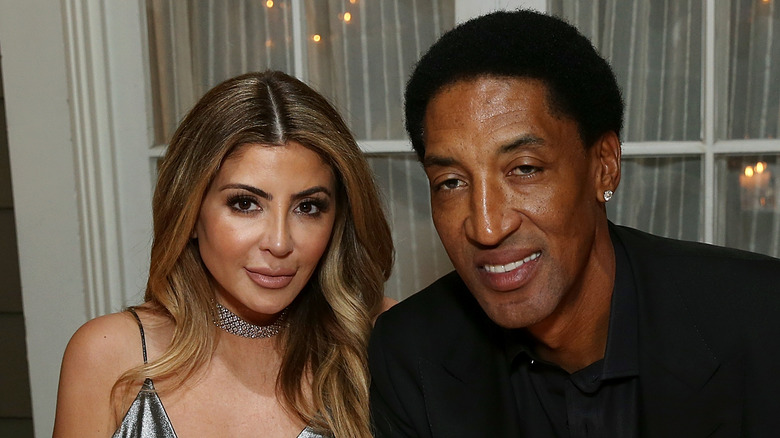 Larsa and Scottie Pippen at an event.