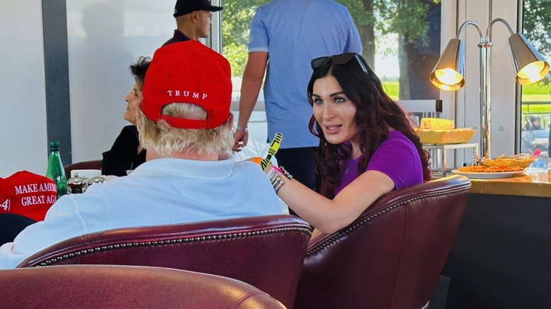 Donald Trump and Laura Loomer chat