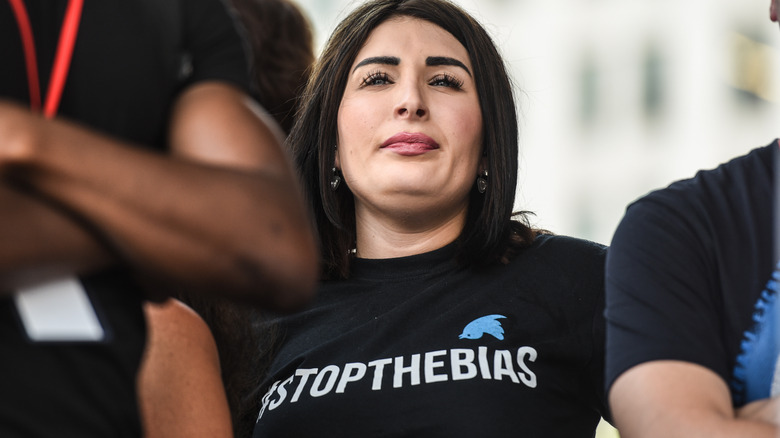 Laura Loomer's "Stop The Bias" shirt