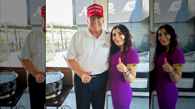 Trump and Laura Loomer at Bedminster