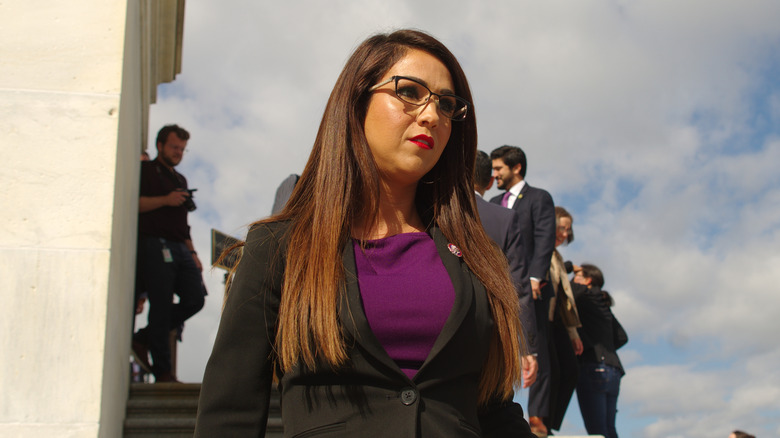 Lauren Boebert outside the Capitol