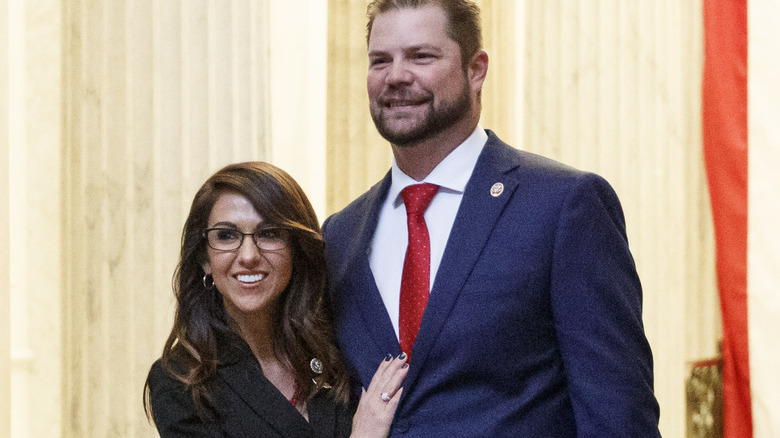 Lauren and Jayson Boebert pose for photo together