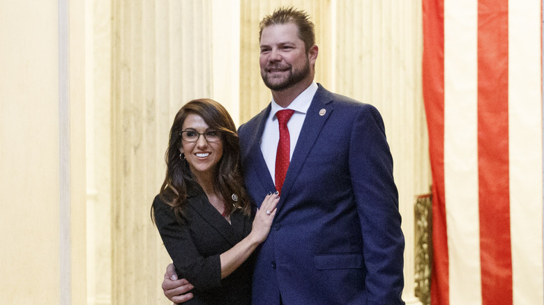 Lauren and Jason Boebert posing