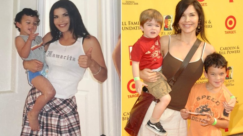 Lauren Sanchez in photos with her sons