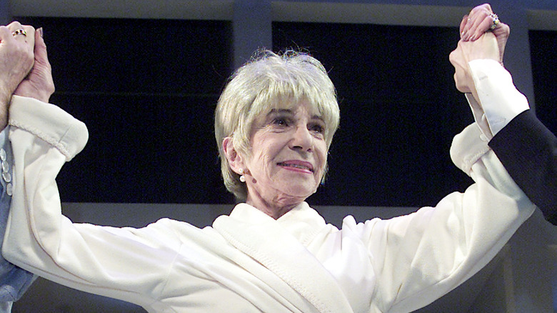 Doris Belack during a curtain call