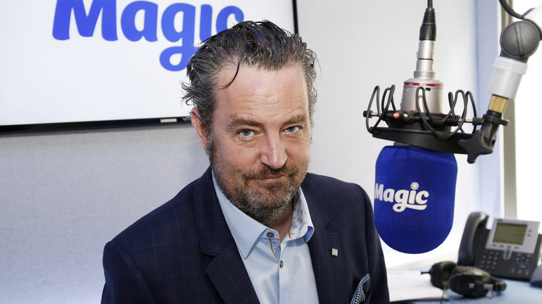 Matthew Perry on a radio show