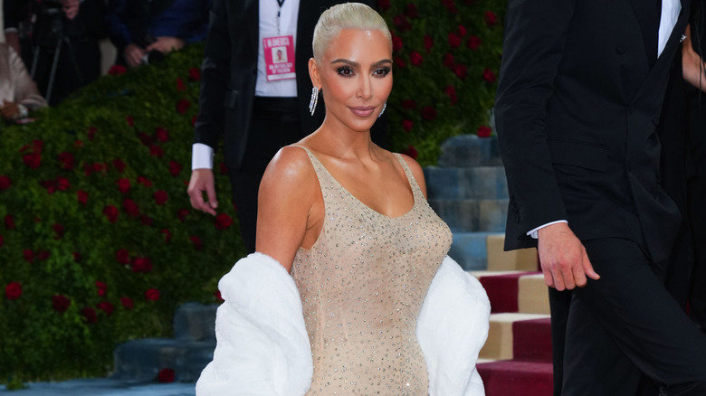 Kim Kardashian in Marilyn Monroe gown