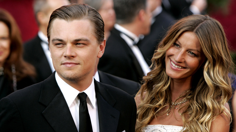 Leonardo DiCaprio and Gisele Bundchen smiling