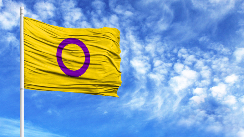 Intersex Flag flying 