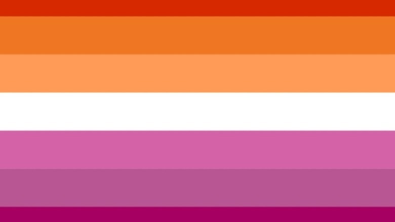 Lesbian Pride Flag colors