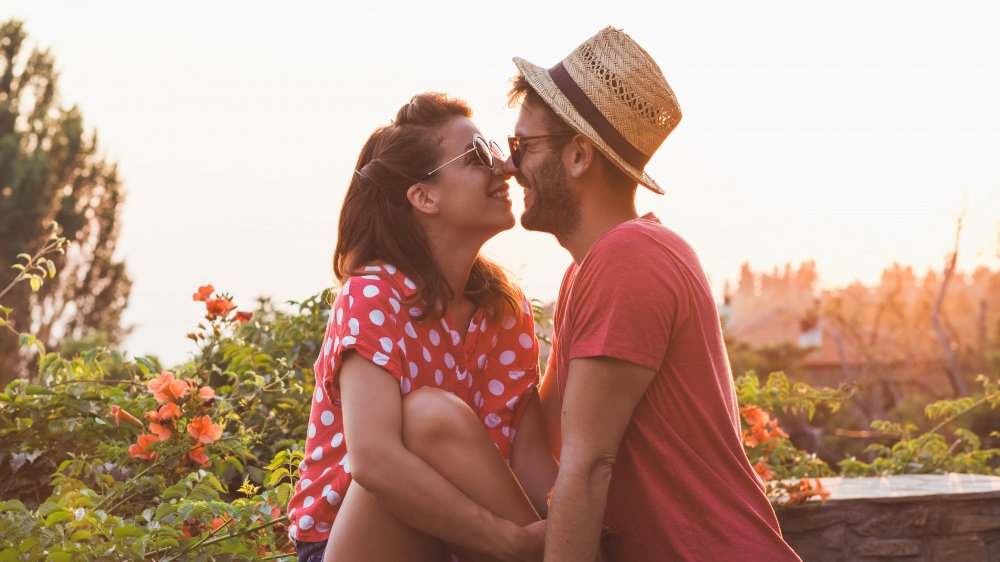 couple smiling