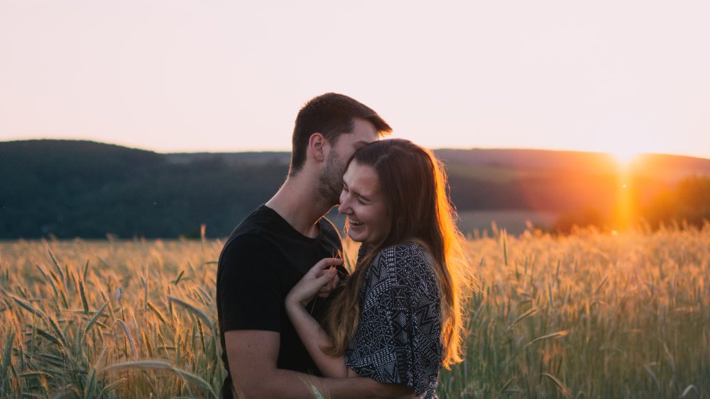 couple embracing