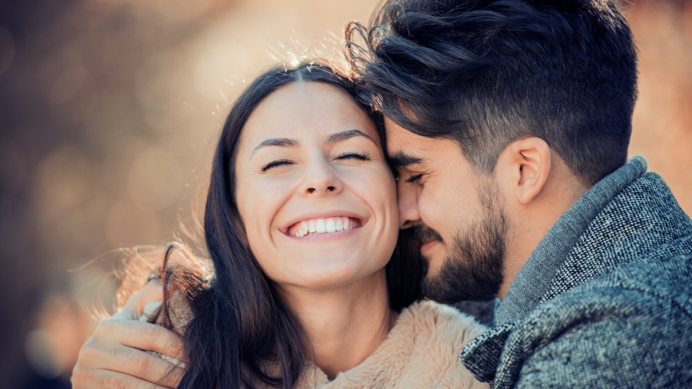 couple laughing