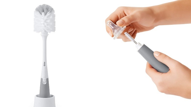 OXO Tot Bottle Brush with Nipple Cleaner and Stand