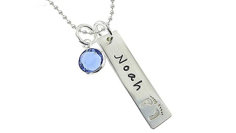 My Tiny Prints Personalized Sterling Silver Name Necklace