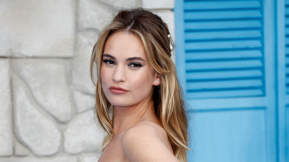 Lily James at the UK premiere of Mamma Mia! Here We Go Again