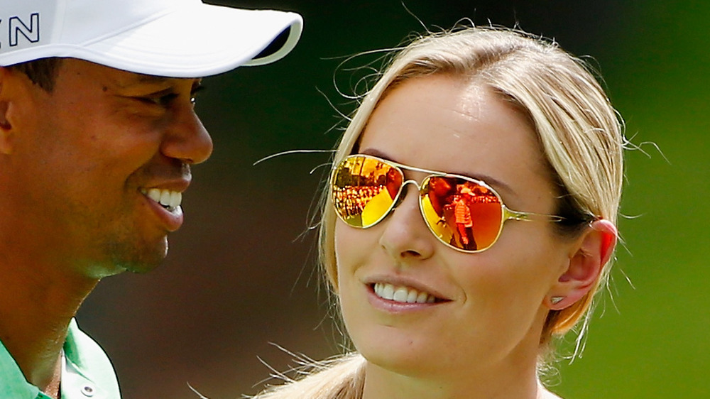 Lindsey Vonn and Tiger Woods 