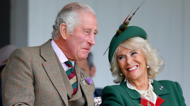 Charles and Camilla laughing