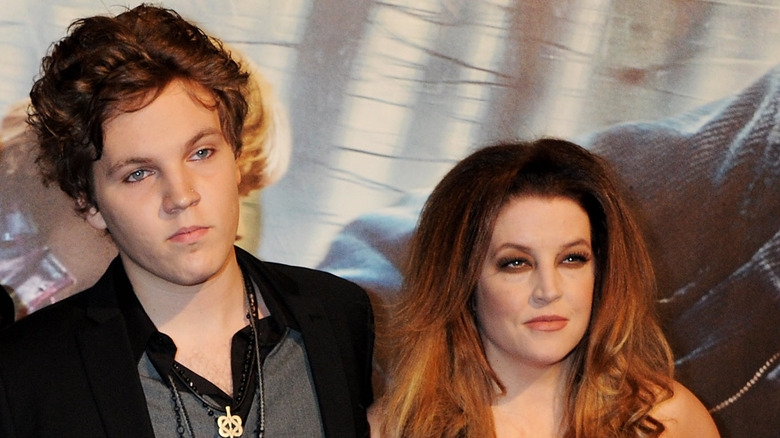 Benjamin Keough and mother, Lisa Marie Presley, in 2010