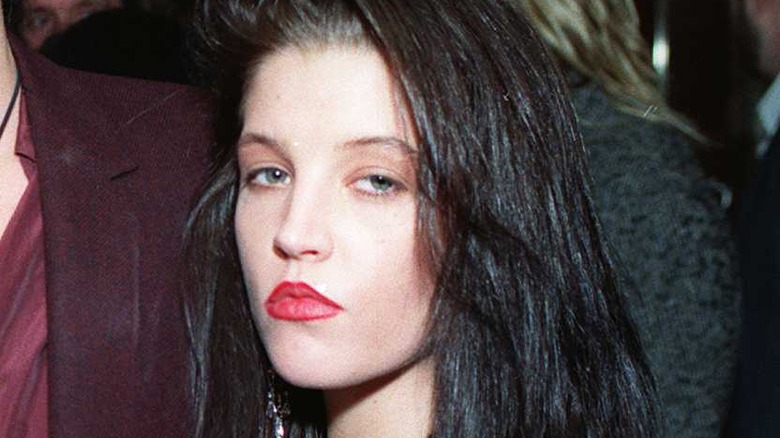 Lisa Marie Presley at a Los Angeles movie premiere 