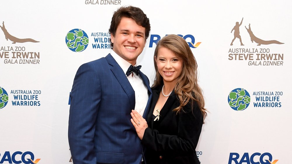 Chandler Powell and Bindi Irwin at a gala in 2019