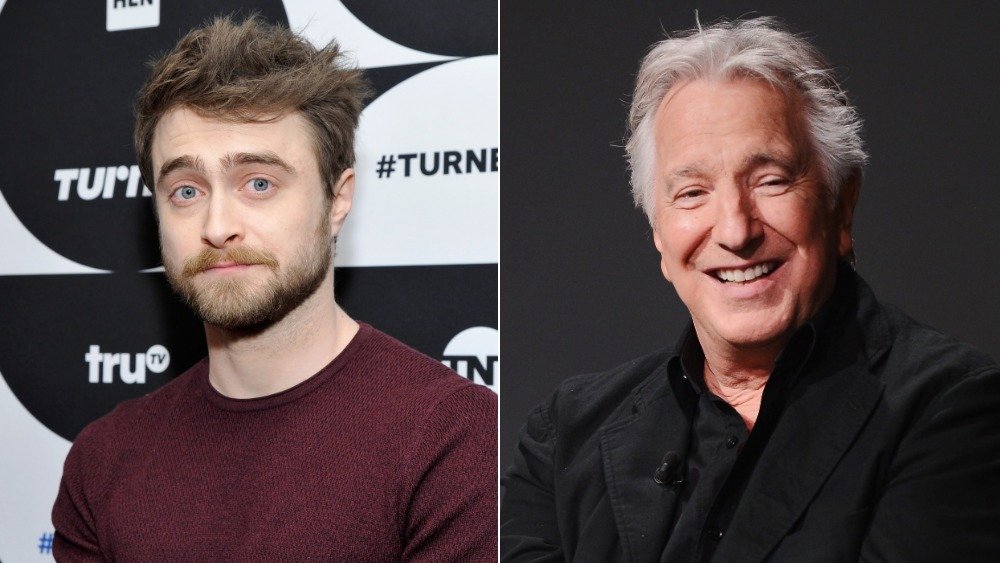 Daniel Radcliffe and Alan Rickman