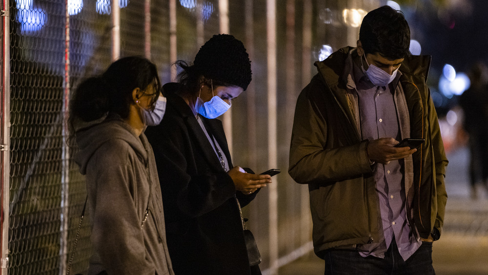 People on the street, election coverage